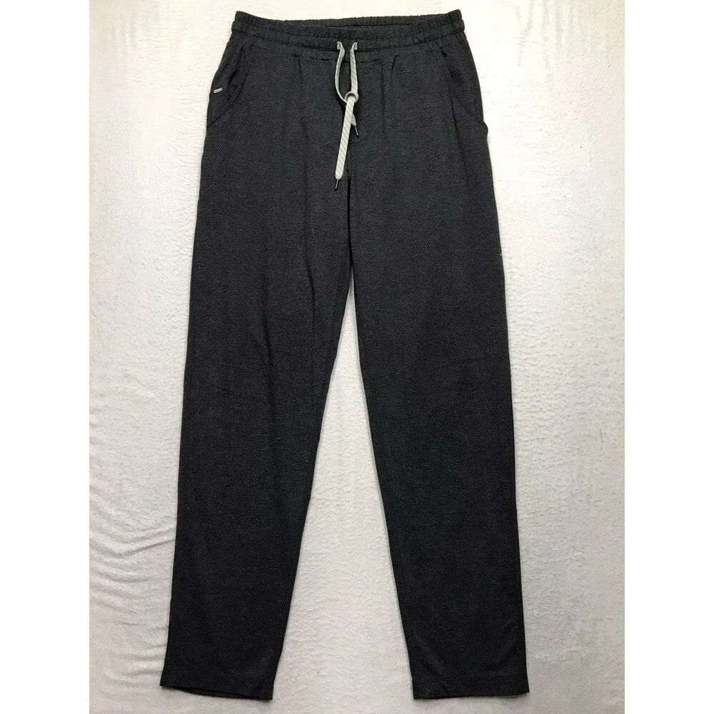 VUORI Ponto Performance Pant Men M (30x30) Gray Stretch Drawstring Jogger